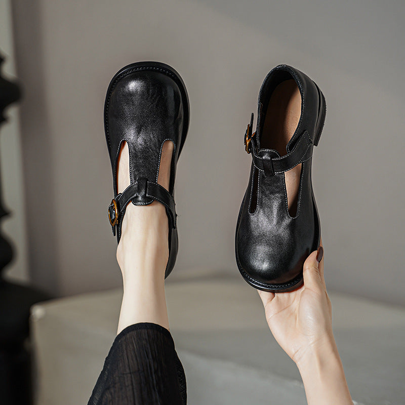 Women's Horse Low Retro Style Mary Jane Women's Fashion Shoes