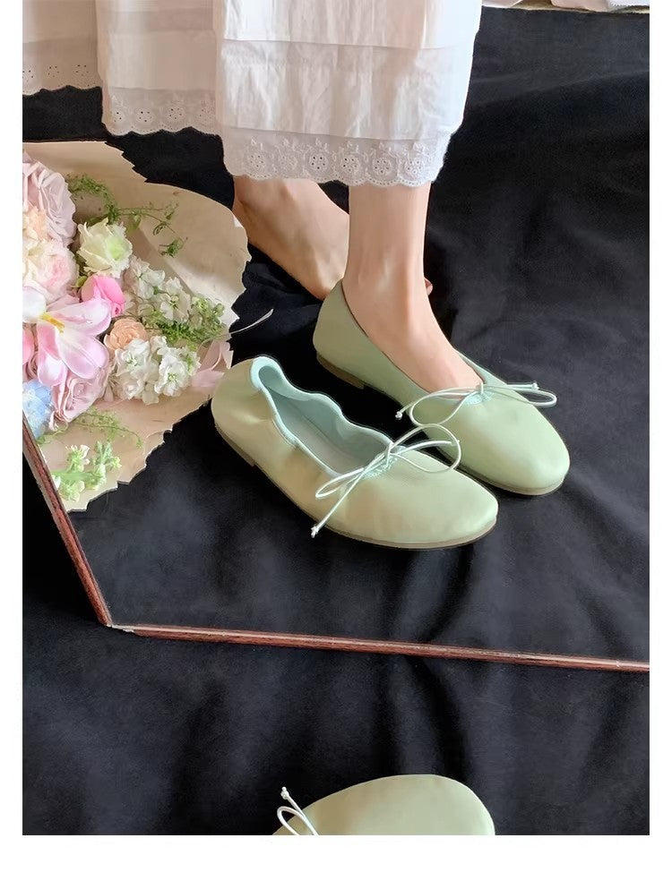 Women's Soft Soled Flats Shallow Mouth Ballet Small Single-layer Women's Fashion Shoes