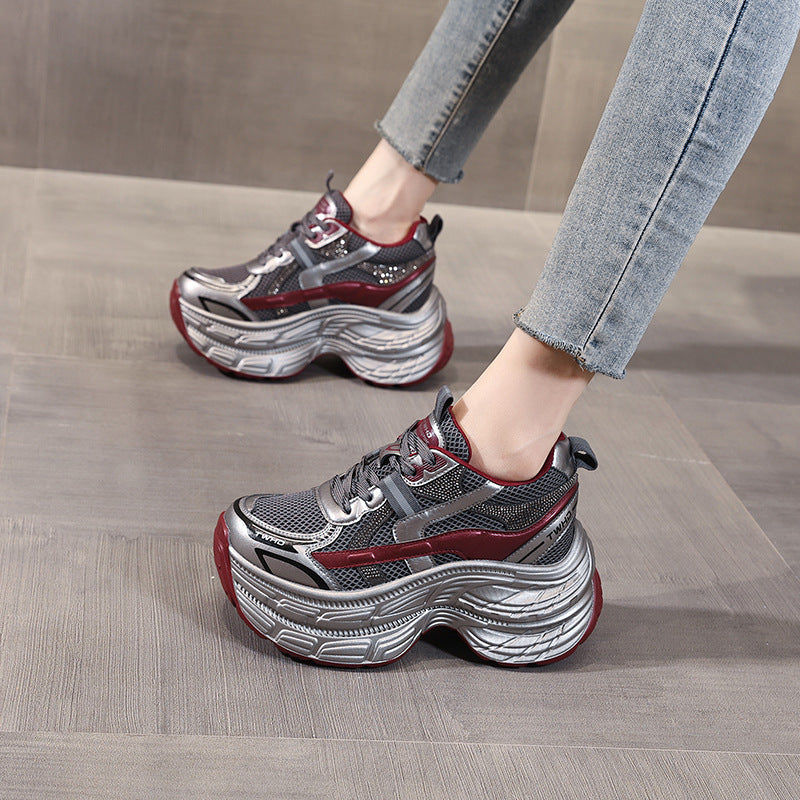 Women's Autumn Platform With Thick Sole Increased Casual Shoes