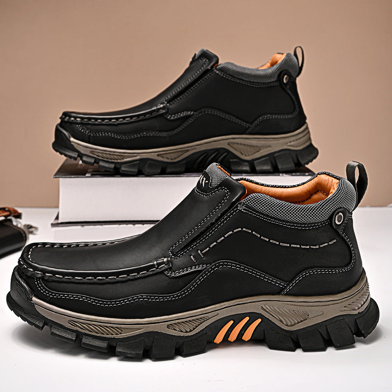 Elegant Classy Slouchy Men's Outdoor Urban Men's Leather Boots