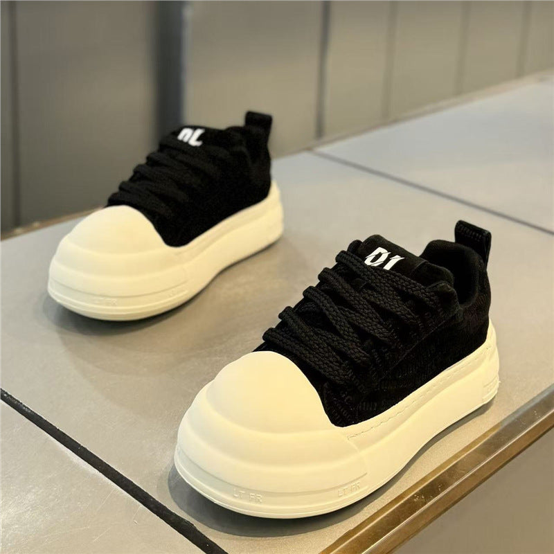Men's Flow Wild Fashion Tide Thick Bottom Matte Low Top Casual Shoes