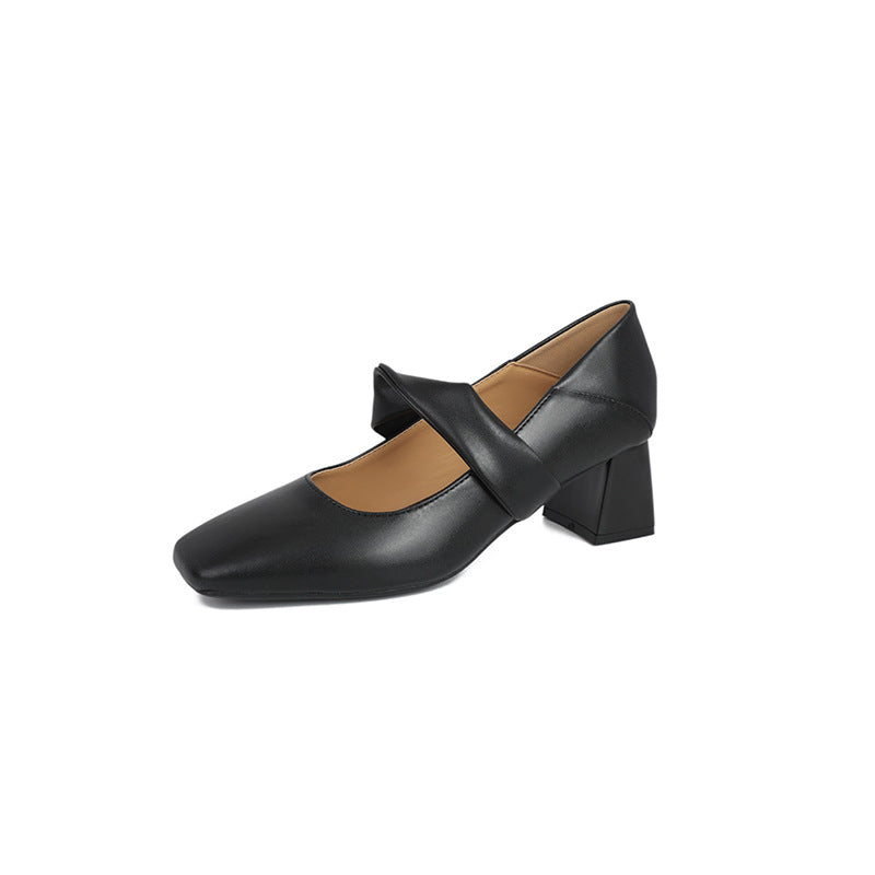 Women's Mary Jane High Gentle Fairy Lady Style Dress Women's Fashion Shoes