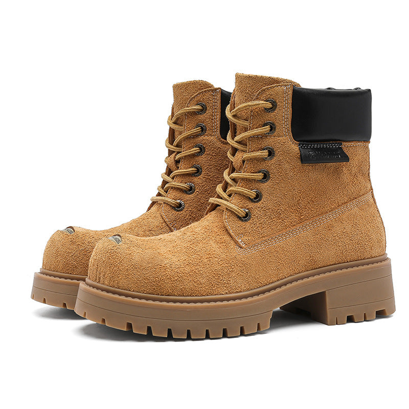 Design Trendy Big Head Autumn Thick-soled British Men's Martin Boots