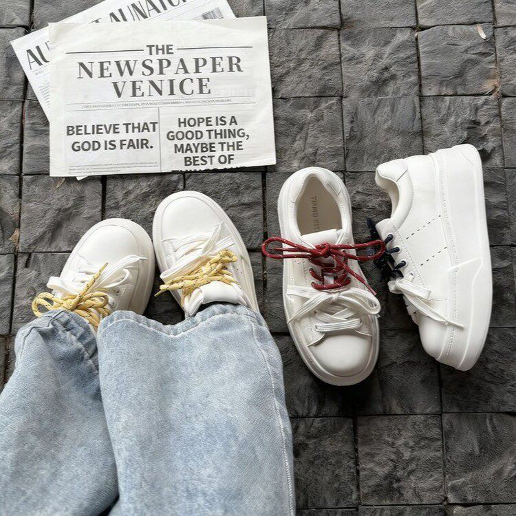 Women's Version White Spring Small Height Increasing Insole Women's Shoes