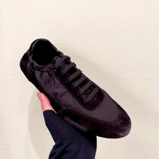 Women's & Men's Moral Training Retro Solid Color Flat Round Toe Sports Casual Shoes