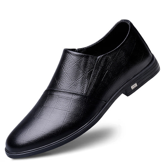 Men's Large Size Slip-on Slip On Soft Bottom Business Formal Wear Men's Casual Leather Shoes