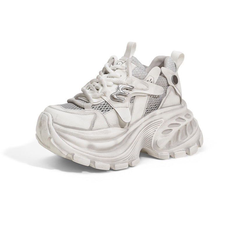 Women's Mesh Surface Breathable Height Increasing Insole Casual Shoes