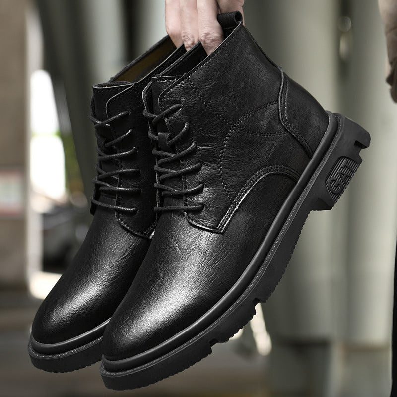 Men's Autumn Elevator Breathable British Height Increasing Men's Shoes
