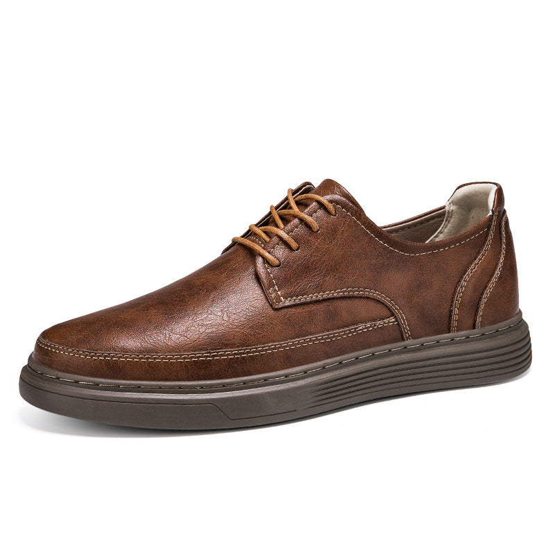 Men's Summer British Style Business Board Large Size Men's Casual Leather Shoes