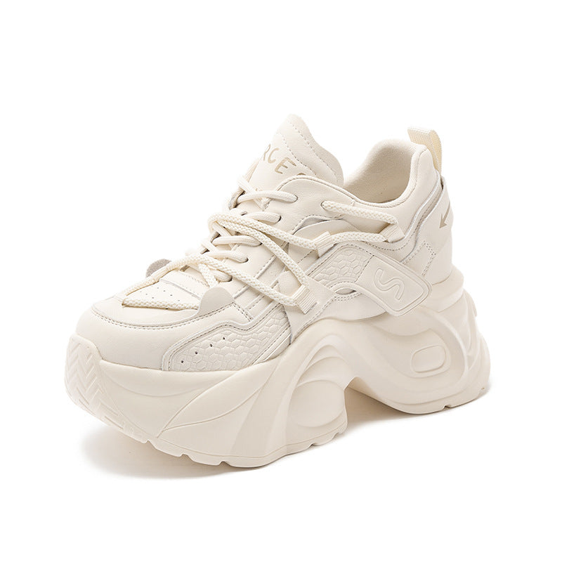 Women's Dad Spring Small Height Increasing Insole Women's Sports Shoes