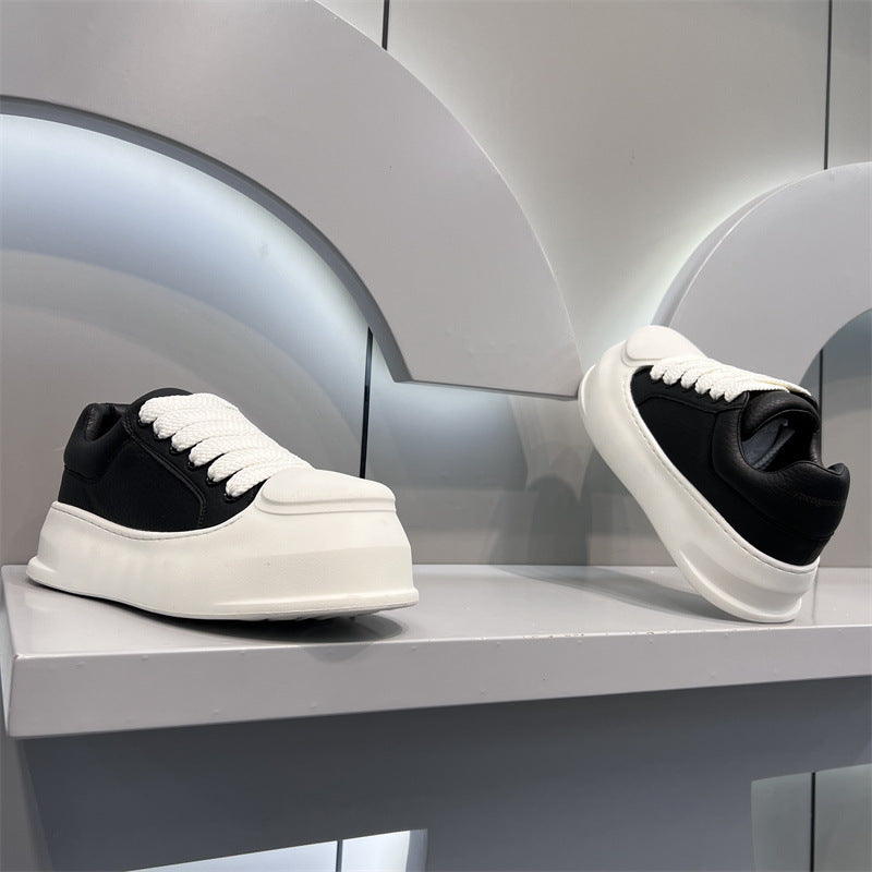 Men's Fashionable Trendy Round Head Simple Casual Shoes