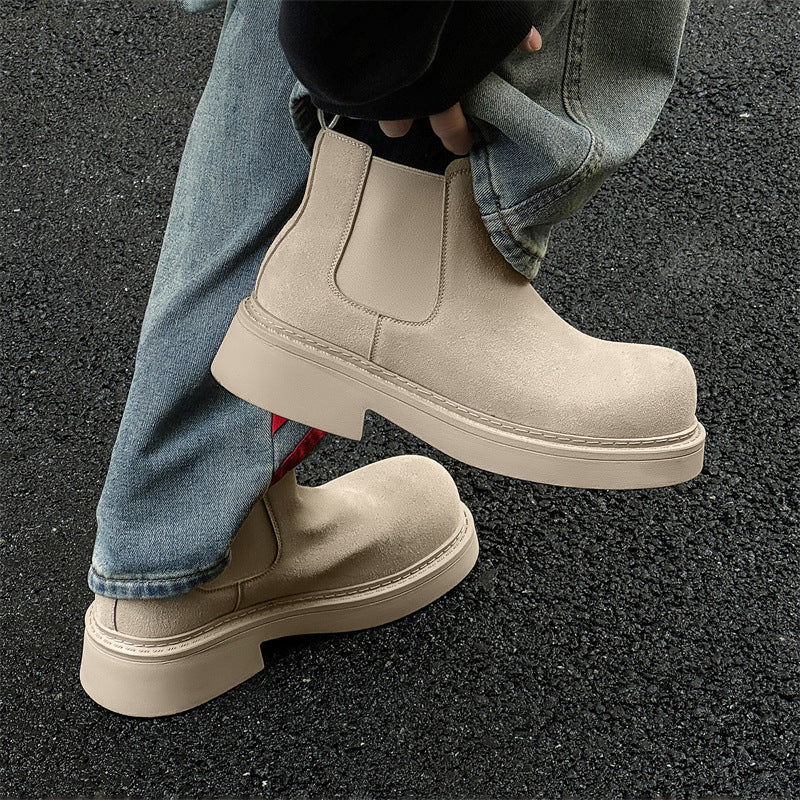 Men's Chelsea British Style Retro Big Toe Men's Martin Boots