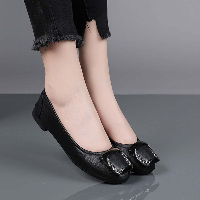 Women's Low-cut Pumps Mother Leap Moon Oversized Foldable Ballet Women's Fashion Shoes