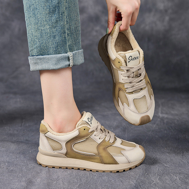 Women's Genuine Assorted Colors Low Flats Cotton Full Grain Cow Leisure Heels