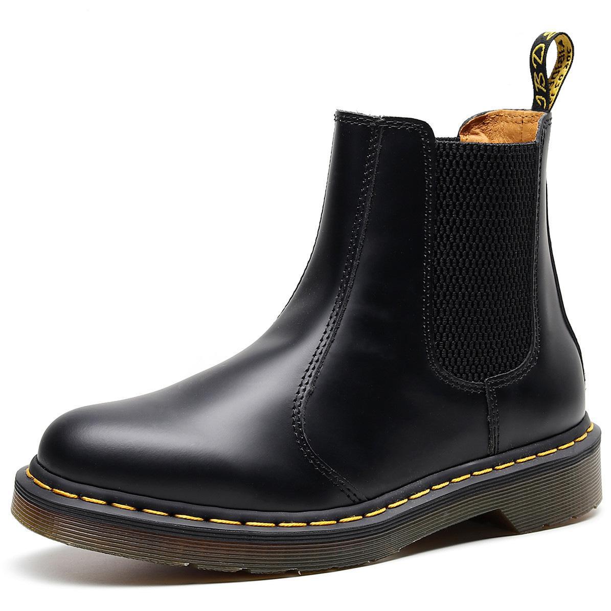 Women's & Men's Chelsea Lady Couple Motorcycle British Short Plus Women's Leather Boots