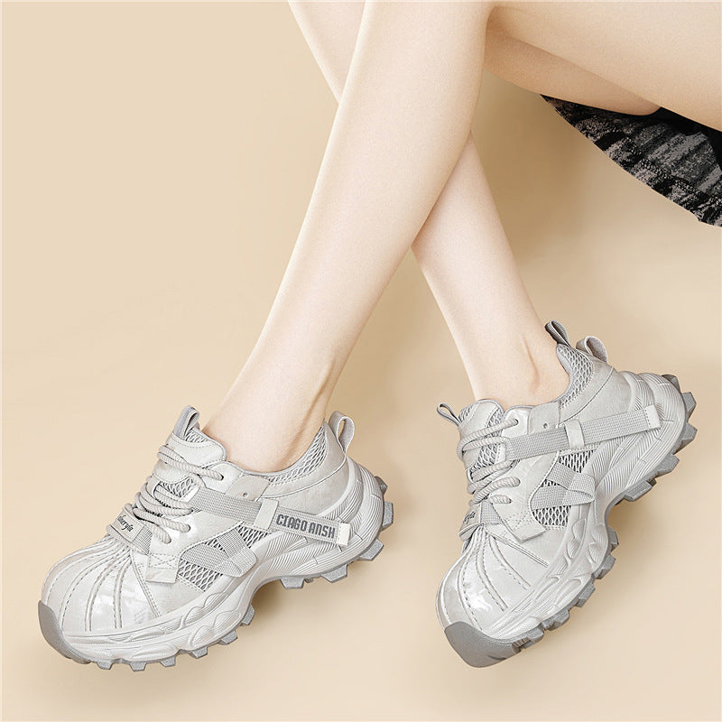 Women's Contrast Color Sweet Cool Spring Shell Toe Men's Shoes