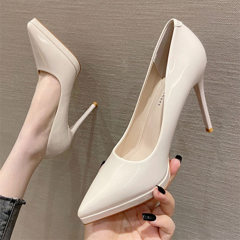 Women's Korean Patent Sexy Pointed Stiletto Classy High Fairy Style Women's Fashion Shoes