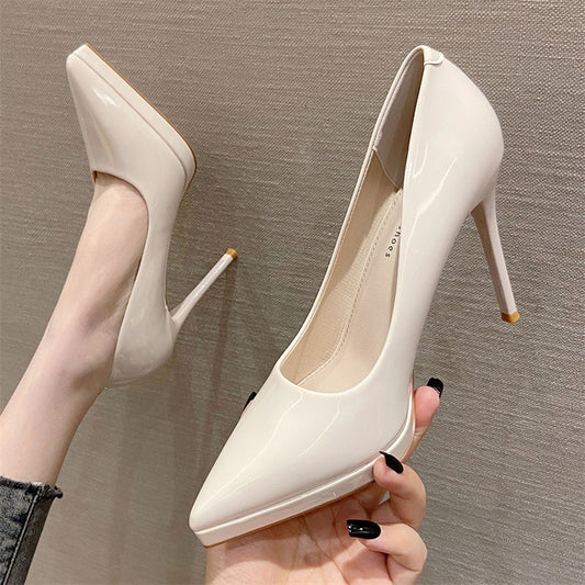 Women's Korean Patent Sexy Pointed Stiletto Classy High Fairy Style Women's Fashion Shoes
