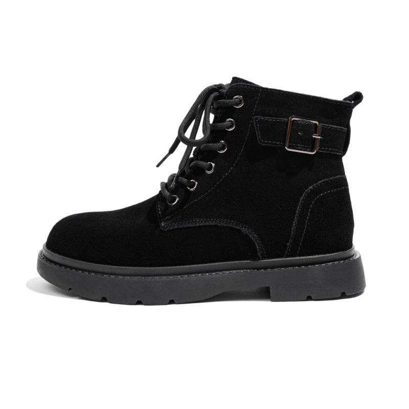 Women's Martin Summer Genuine Retro Tooling Western Cowboy Thick Bottom Inner Women's Leather Boots