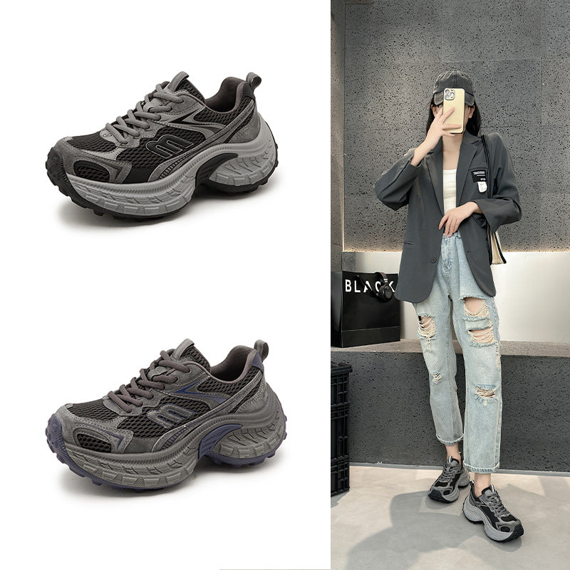 Women's Dad Spring Thick-soled Retro Fashion Small Casual Shoes