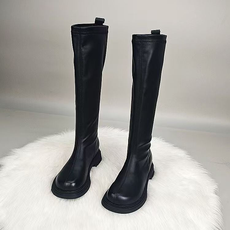Knight Female Thin Over The Knee Winter Fleece-lined Vintage Long Boots