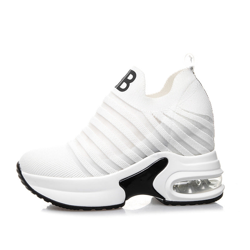 Women's Cushion Tide Fashionable Breathable Mesh Height Increasing Insole Small Women's Shoes
