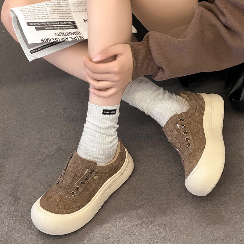 Women's Bottom Elevator Wild Autumn Lightweight Soft Not Tired Feet Women's Sports Shoes