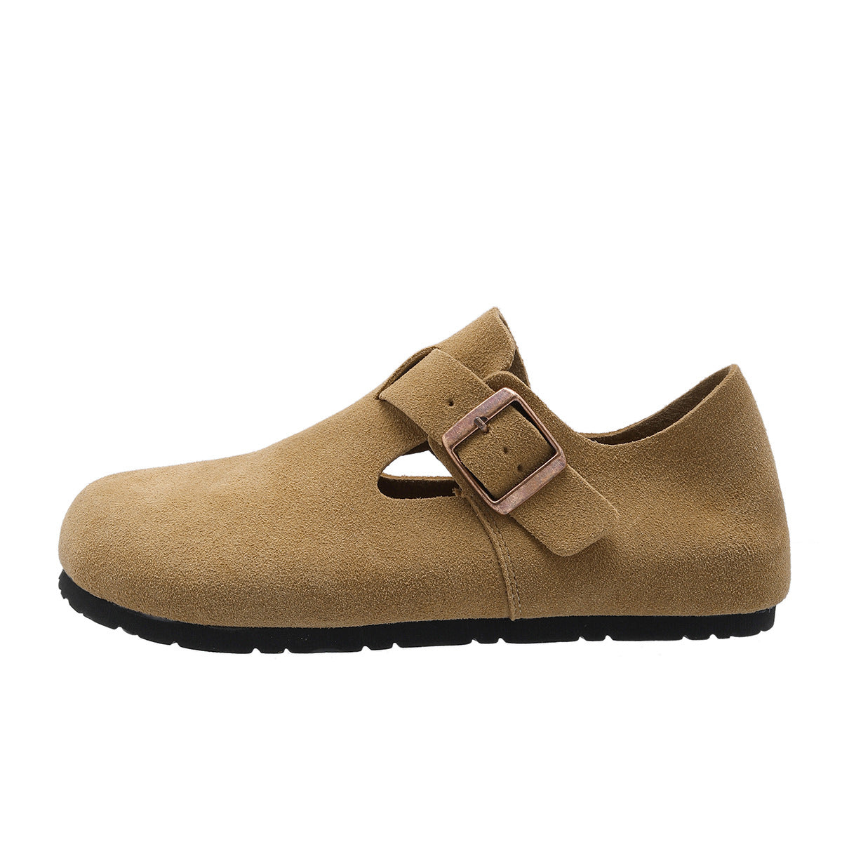 Women's & Men's Cow Suede All-inclusive Cork Platform Height Increasing Women's Casual Shoes