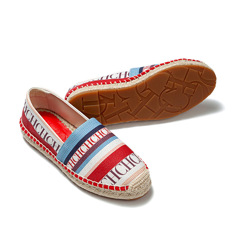 Women's Fisherman Thick Bottom For Outdoors Letter Side Fashion Solid Color Women's Casual Shoes