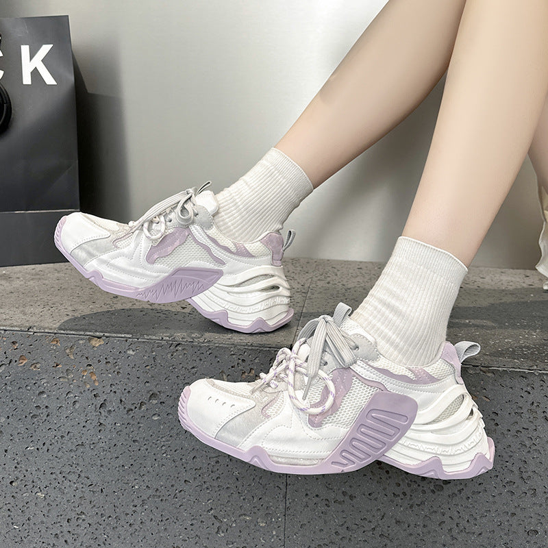 Women's Dad Spring Thick Bottom Lightweight Running Women's Sports Shoes