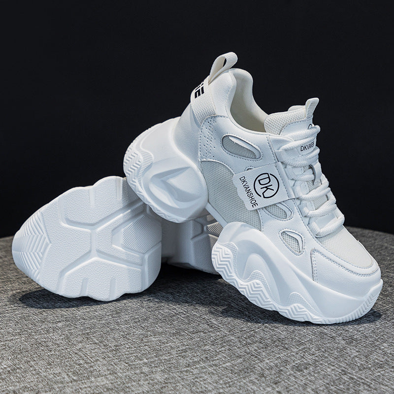 Mesh Height Increasing Insole Dad Female Versatile Korean Style Women's Casual Shoes