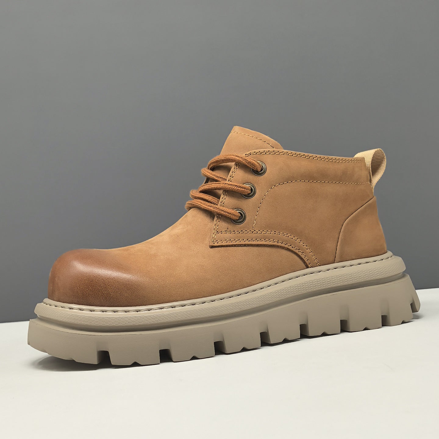 Men's Top Layer Cowhide Outdoor Low-cut Martin Men's Leather Boots