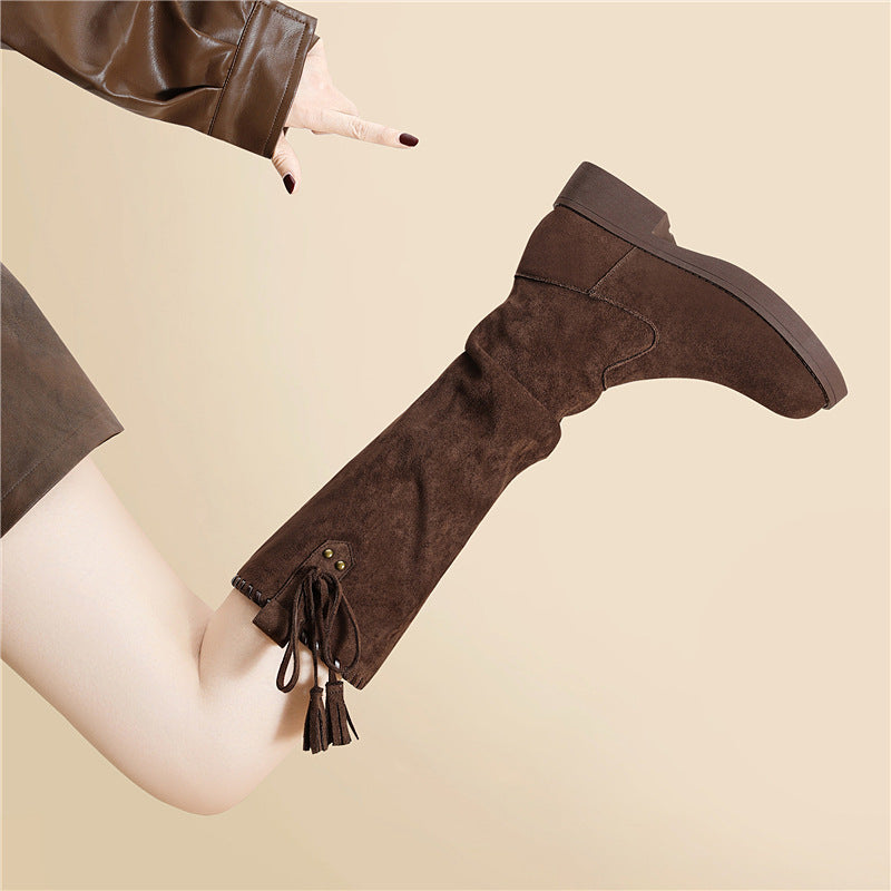 Women's Knee-high Western Cowboy Fashion Knight Calf Boots