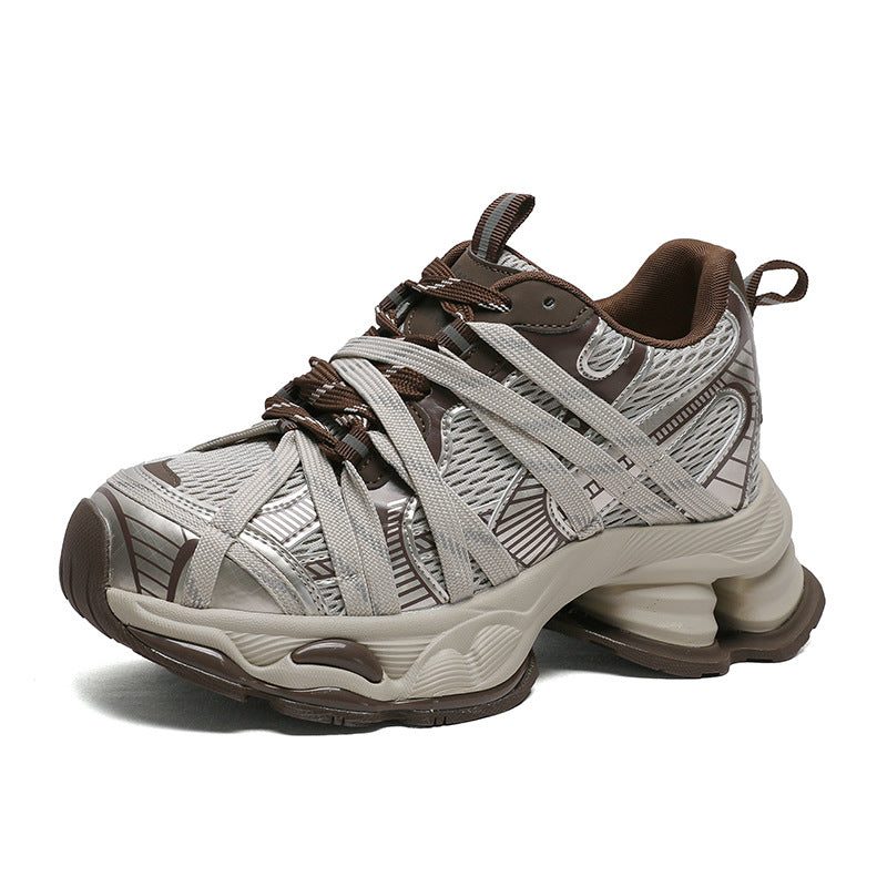 Women's Height Increasing Insole Dad Suction Film Bottom Small Sports Casual Shoes