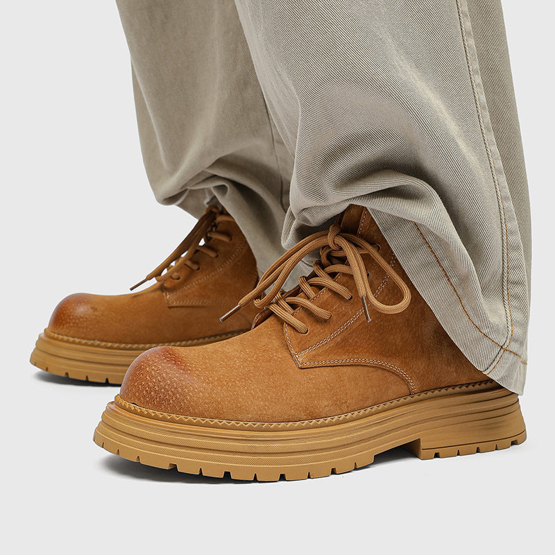 Autumn Worker Couple British Style Side Men's Martin Boots
