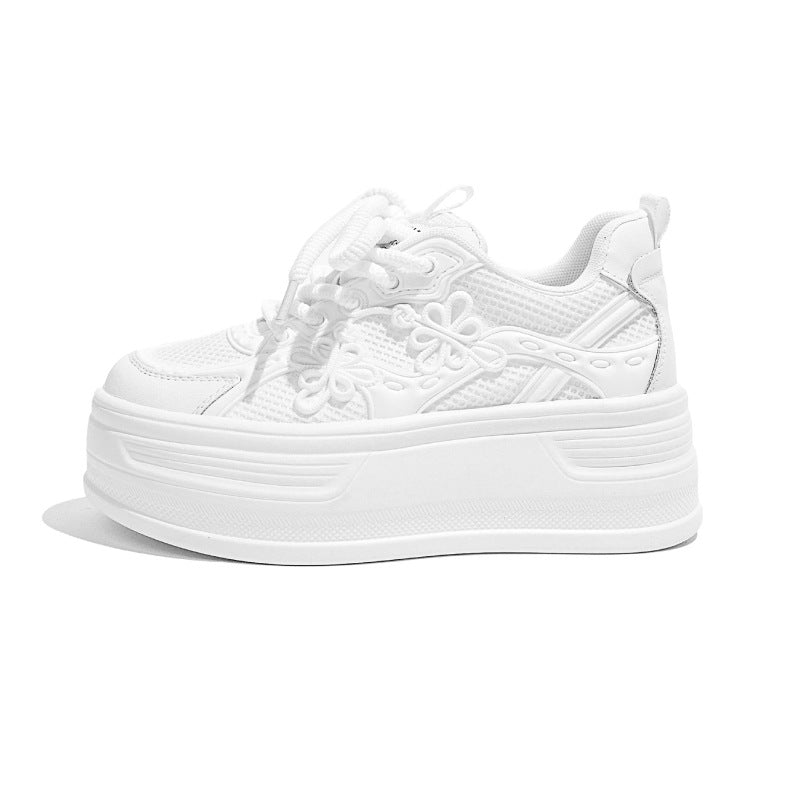 Women's Small Size Height Increasing Insole Platform Wedge Women's Casual Shoes