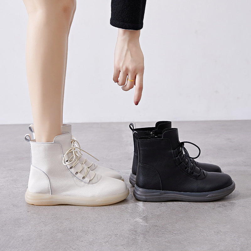 Women's Top White Flat Large Size Small Soft Bottom Short Women's Casual Shoes