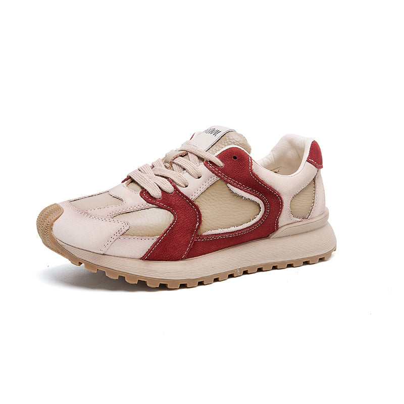 Women's Genuine Assorted Colors Low Flats Cotton Full Grain Cow Leisure Heels