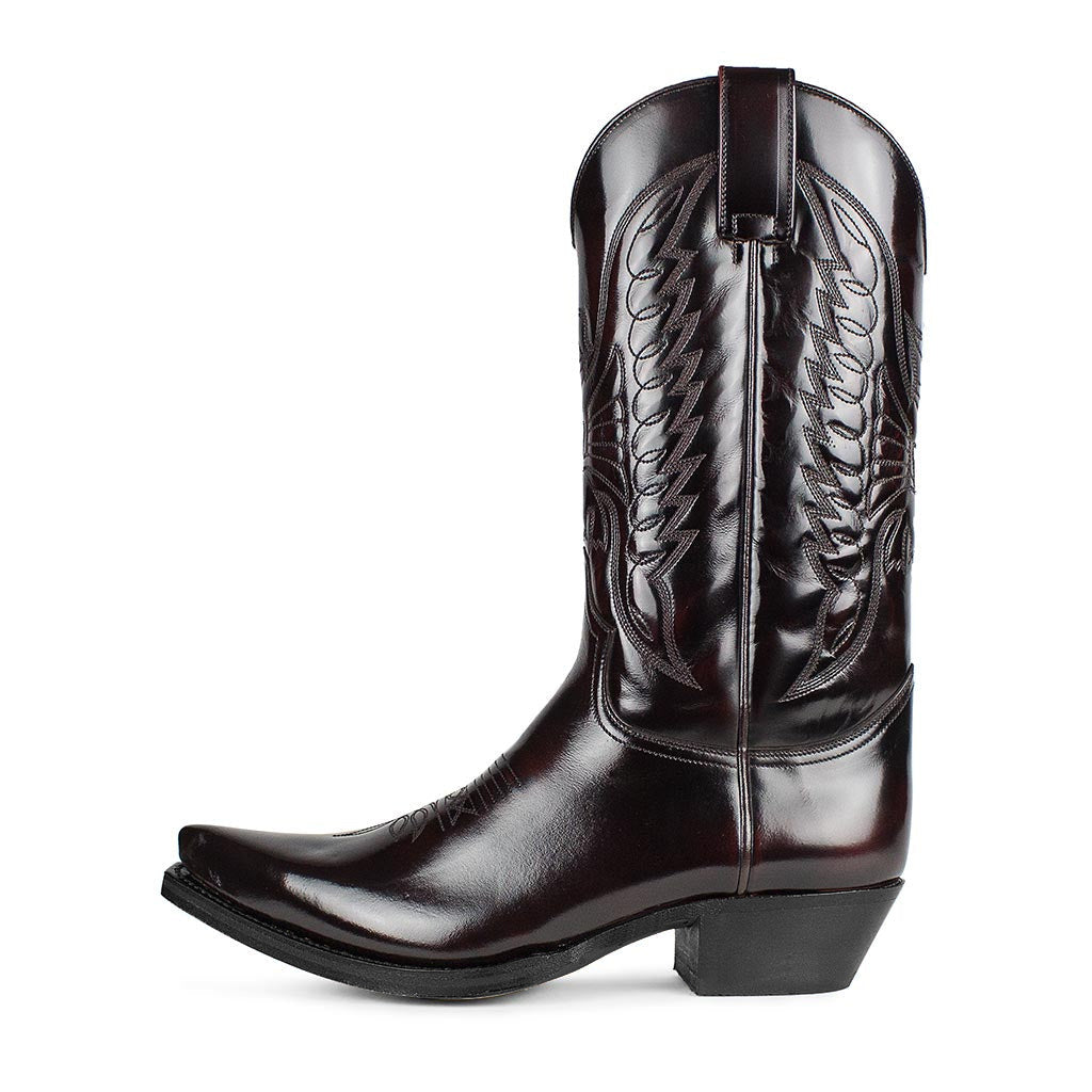 Women's & Men's Embroidered Pointed High Western Cowboy Color Men's Leather Boots