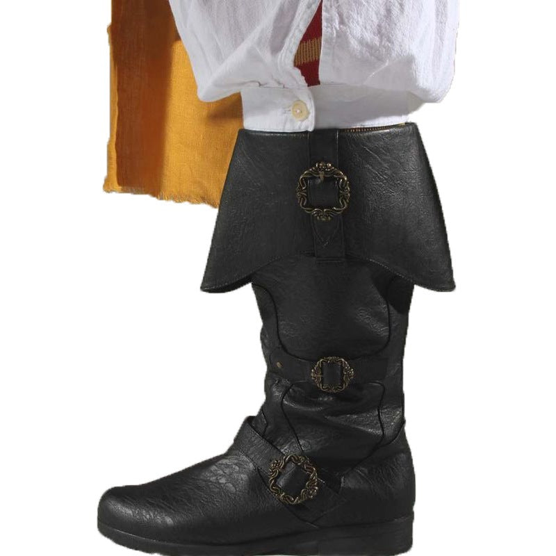 Classic Medieval Viking Force Laboratories Renaissance Men's Leather Boots