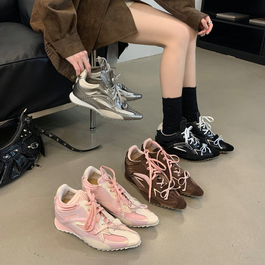 Women's Increasing Insole Tip In Sier Fight Casual Shoes
