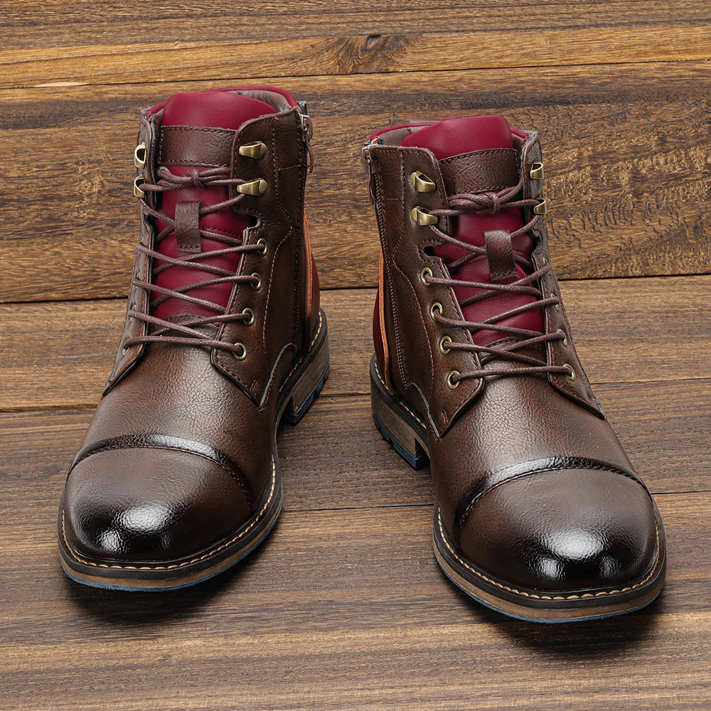 Men's Plus Size Single Fashion Ankle Martin Boots