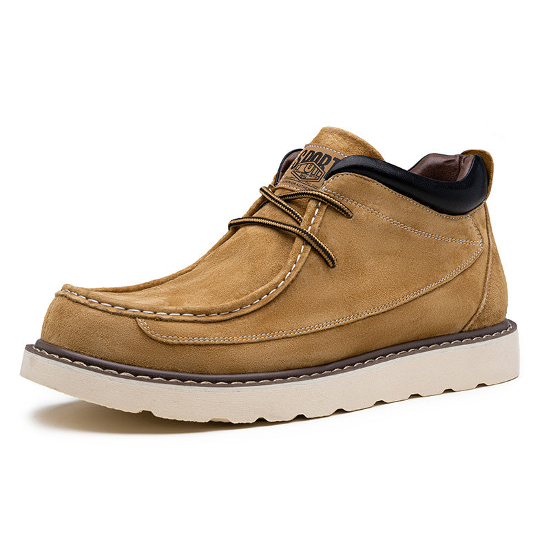 Men's Layer Pigskin Extra Large Size Martin Leisure Men's Leather Boots