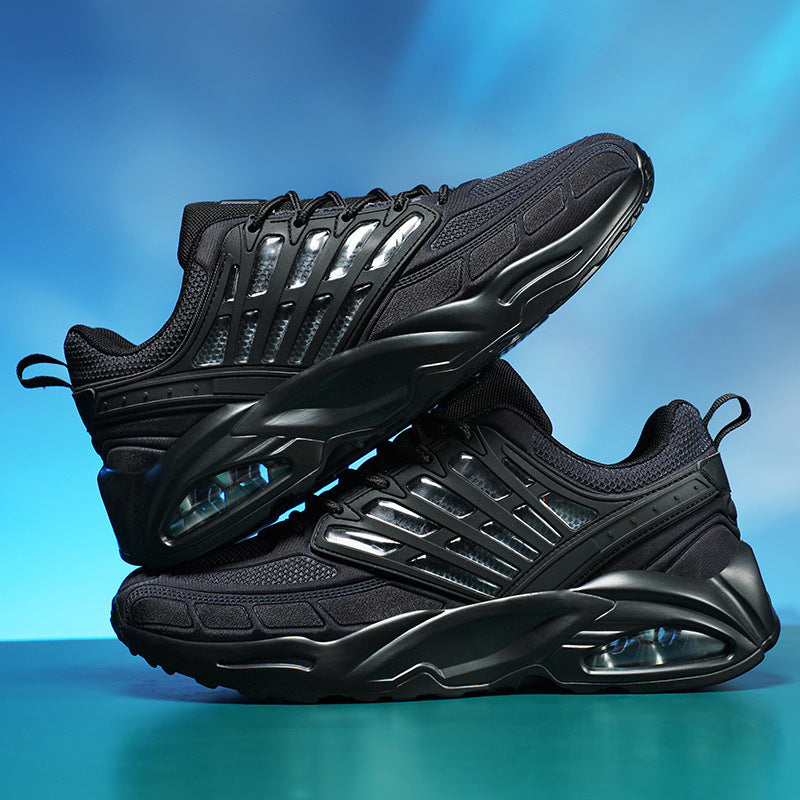 Men's Flying Woven Summer Breathable Increased Running Trend Super Popular Daddy Men's Sports Shoes