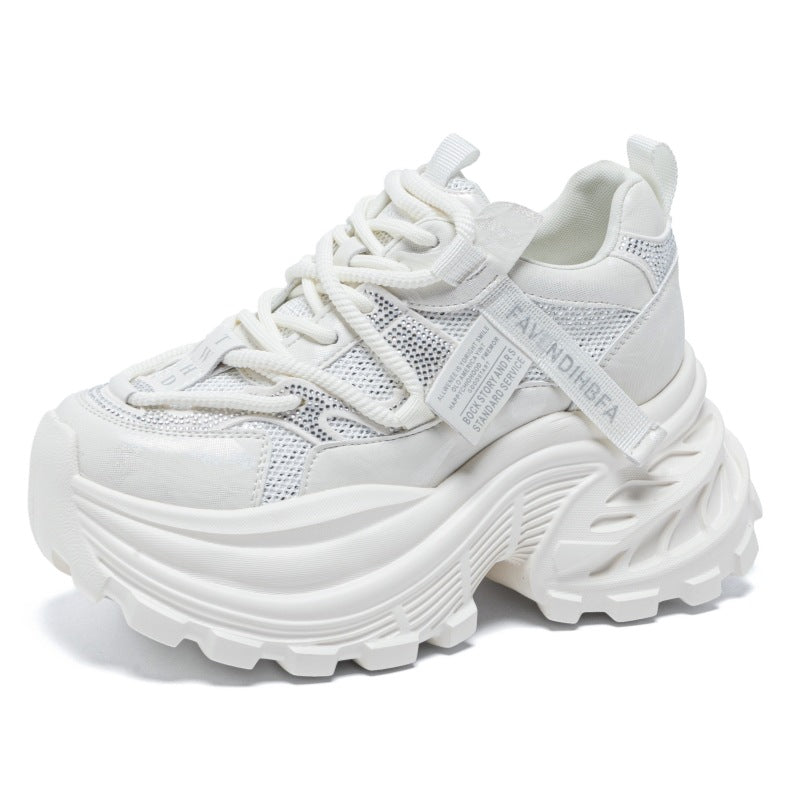 Women's Light Diamond Dad Height Increasing Plus Casual Shoes