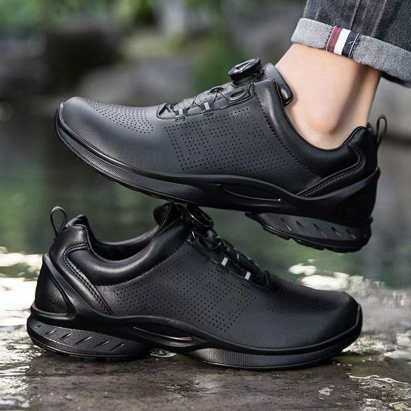 Men's Spare Cowhide Breathable Training Duty Mesh Style Men's Sports Shoes