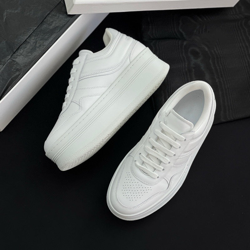 Women's Arc Small Raise The Bottom White Genuine Sports Casual Shoes