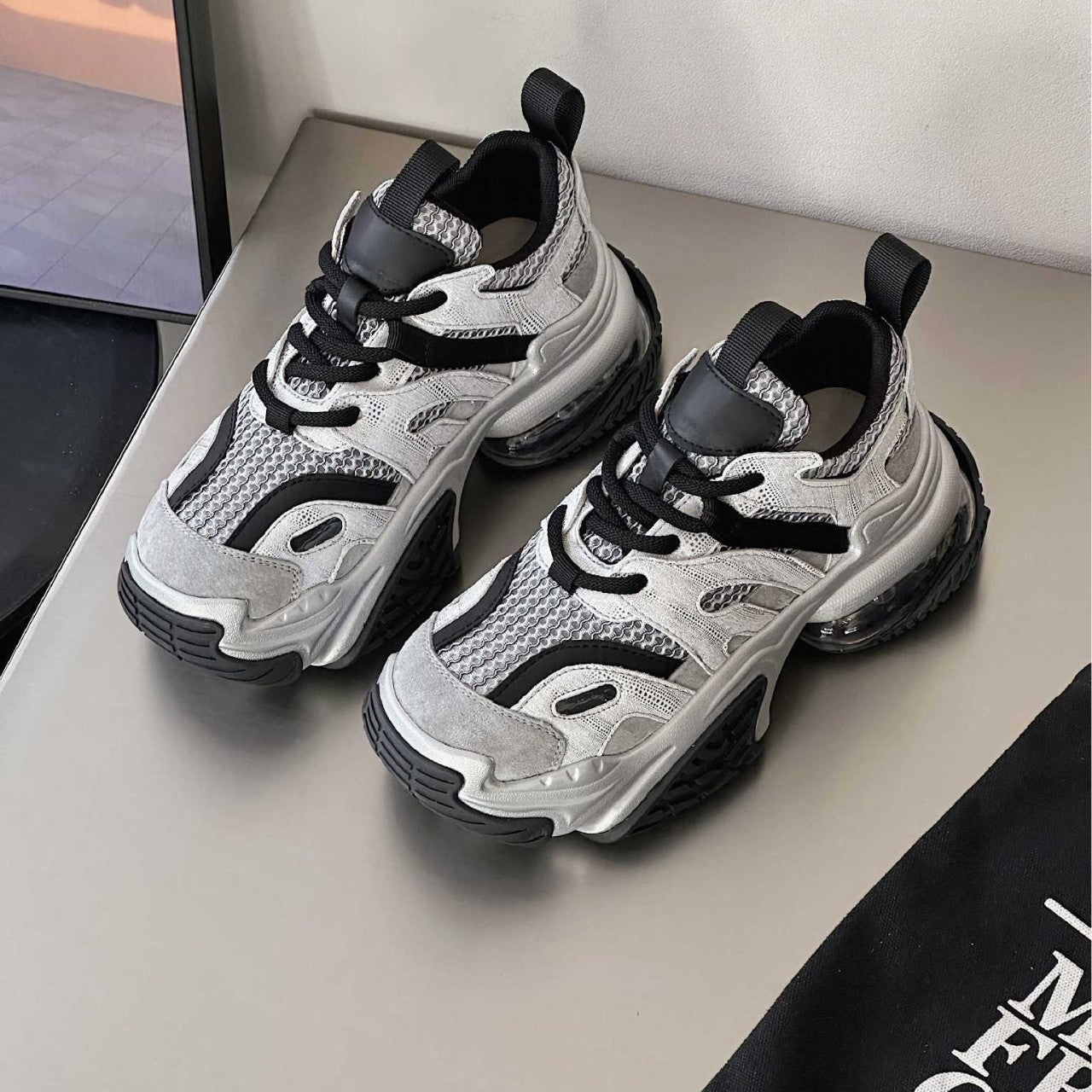 Women's Thick Bottom Daddy Korean Style Round Toe Soft Women's Sports Shoes