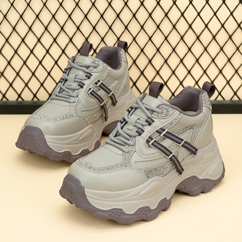 Stylish Live Mesh Breathable Platform Dad Sports Casual Shoes