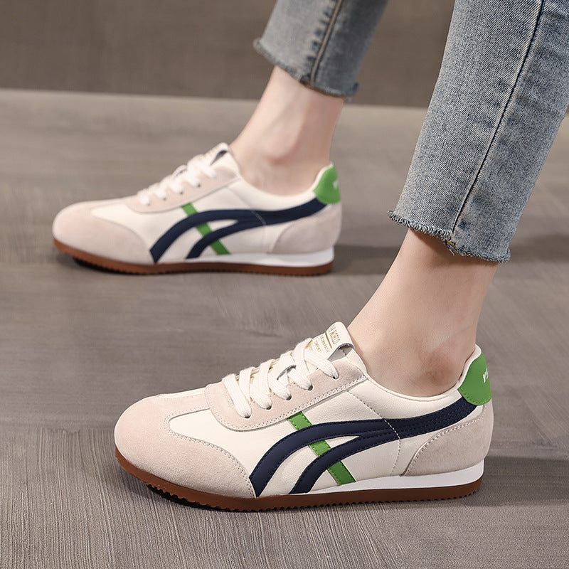 Women's White Flat German Training Summer Soft Bottom Wild Pumps Casual Shoes
